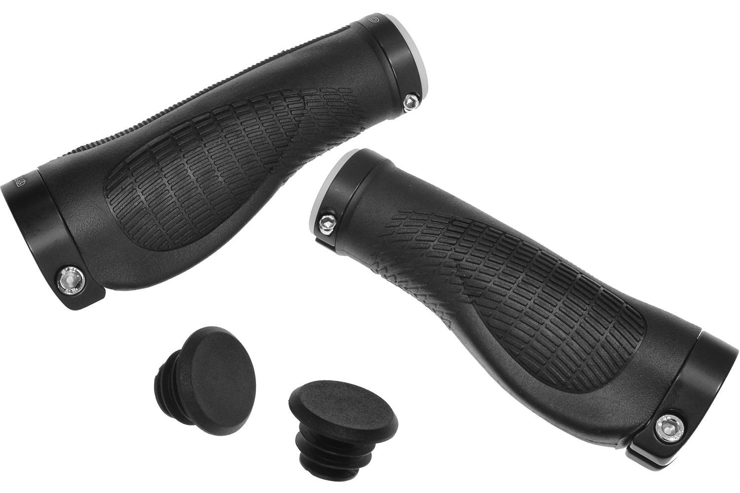 Trivio - fiets handvatten rubber ergonomisch lock-on zwart